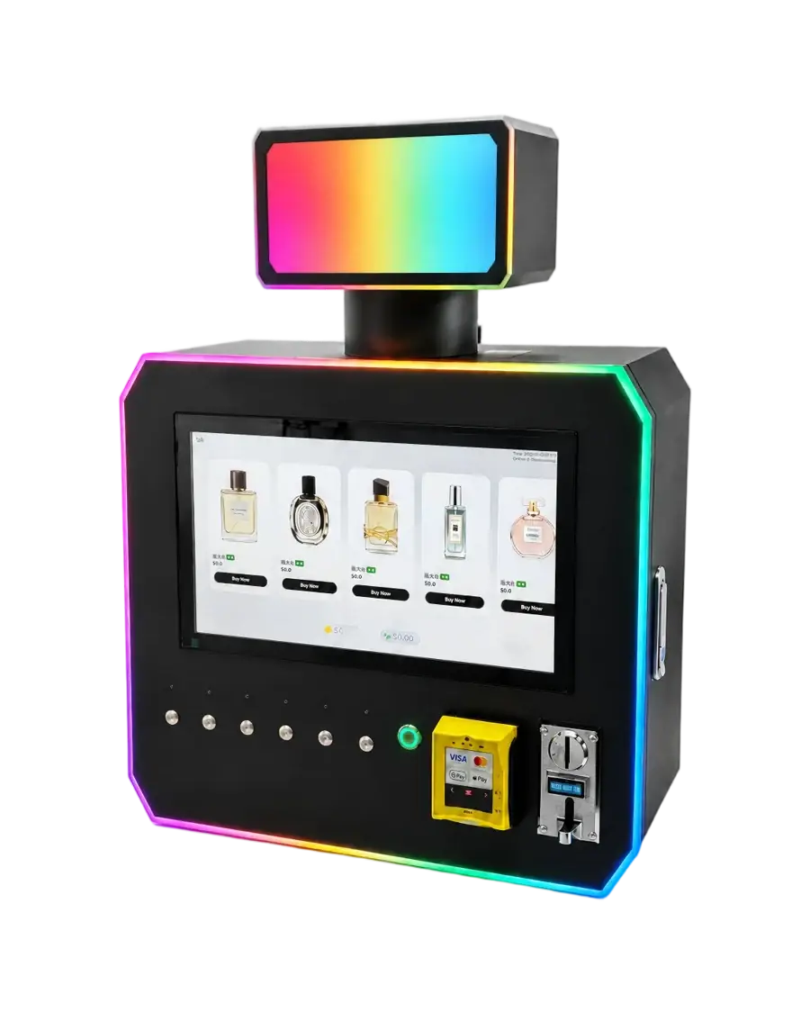 Good2Own OWNPM100 spray vending machine with multi-color RGB lighting